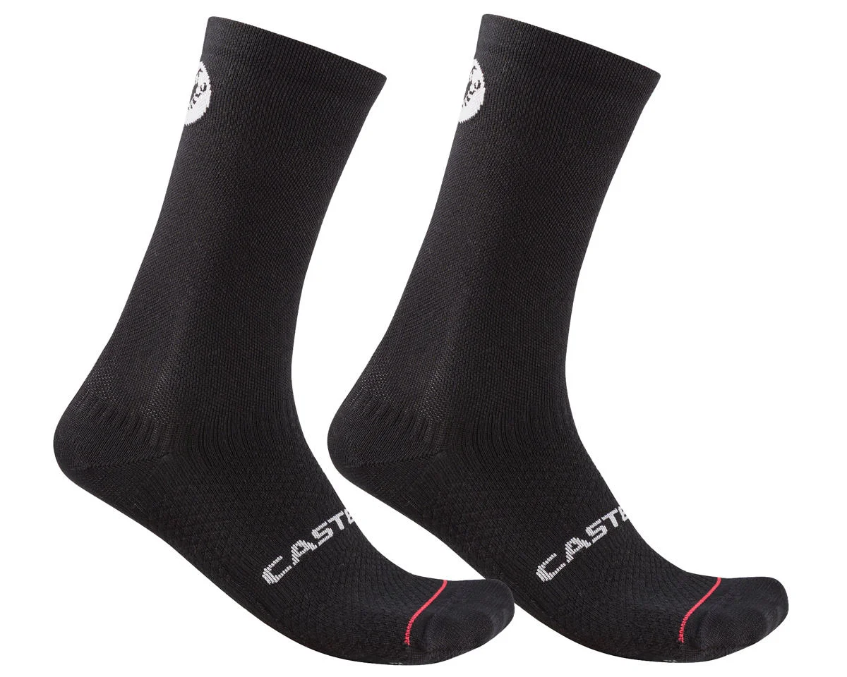 Castelli Scorpion Logo 20 Thermal Socks (Black) (S/M)